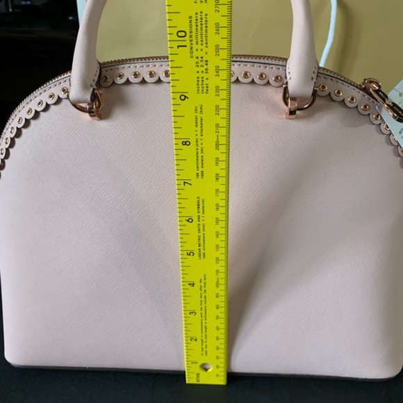 Michael Kors Women’s Rose Gold Pink Large Dome Satchel Brand New - Picture 15 of 16